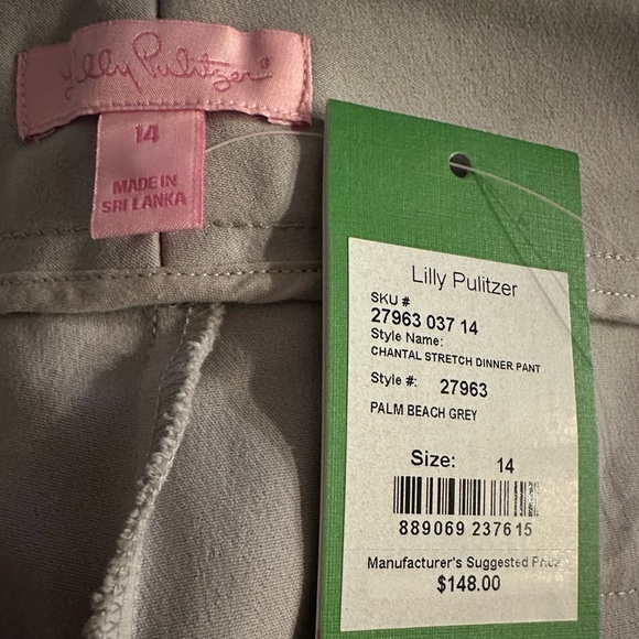Lilly Pulitzer Chantal stretch dinner pants size 14 - Picture 7 of 8